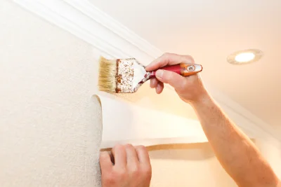 Pose de papier peint à Belleu — revêtements muraux et toiles de verre